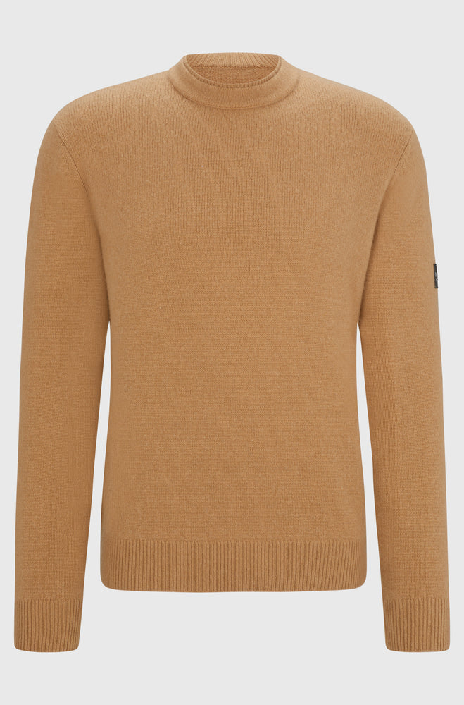 Boss Equestrian AW24 Men's Rayn Knitwear Jumper - Camel