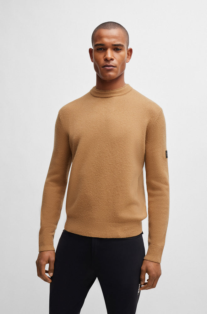 Boss Equestrian AW24 Men's Rayn Knitwear Jumper - Camel