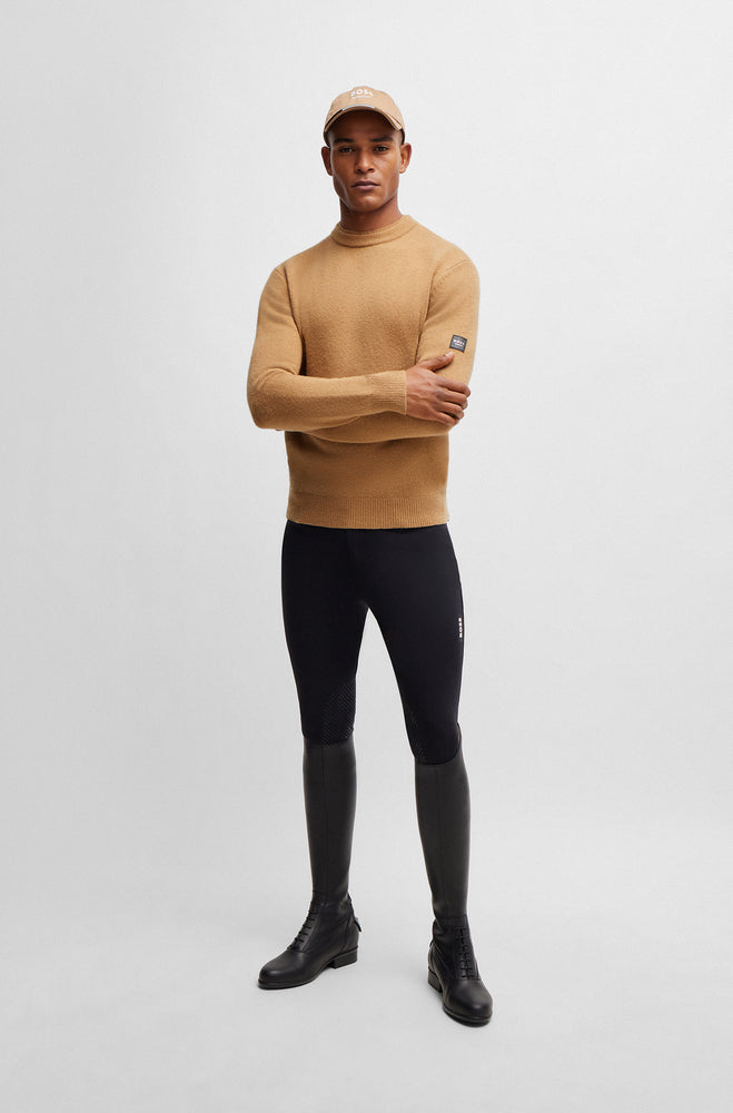 Boss Equestrian AW24 Men's Rayn Knitwear Jumper - Camel