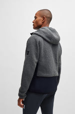 Boss Equestrian AW24 Men's Russel Hybrid Teddy Fleece Jacket - Grey