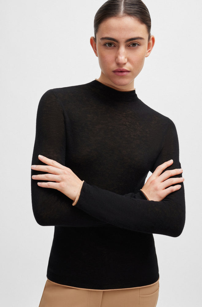 Boss Equestrian AW24 May Soft Knit Long Sleeve - Black