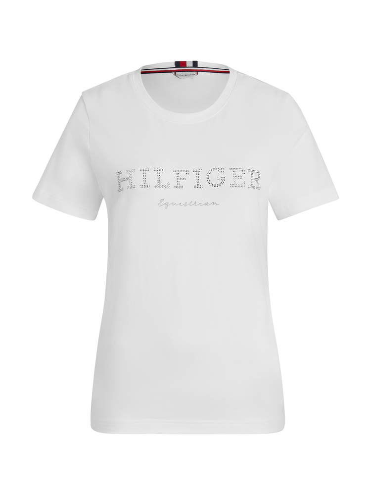 Tommy Hilfiger Belmont Rhinestone T-Shirt OPTIC WHITE - PREORDER