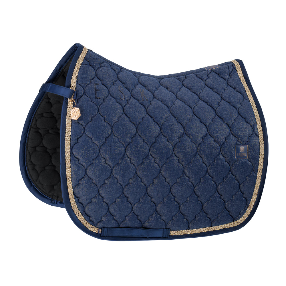 Eskadron Heritage 2024 Cotton Glitter Dressage Saddle-pad - True Blue