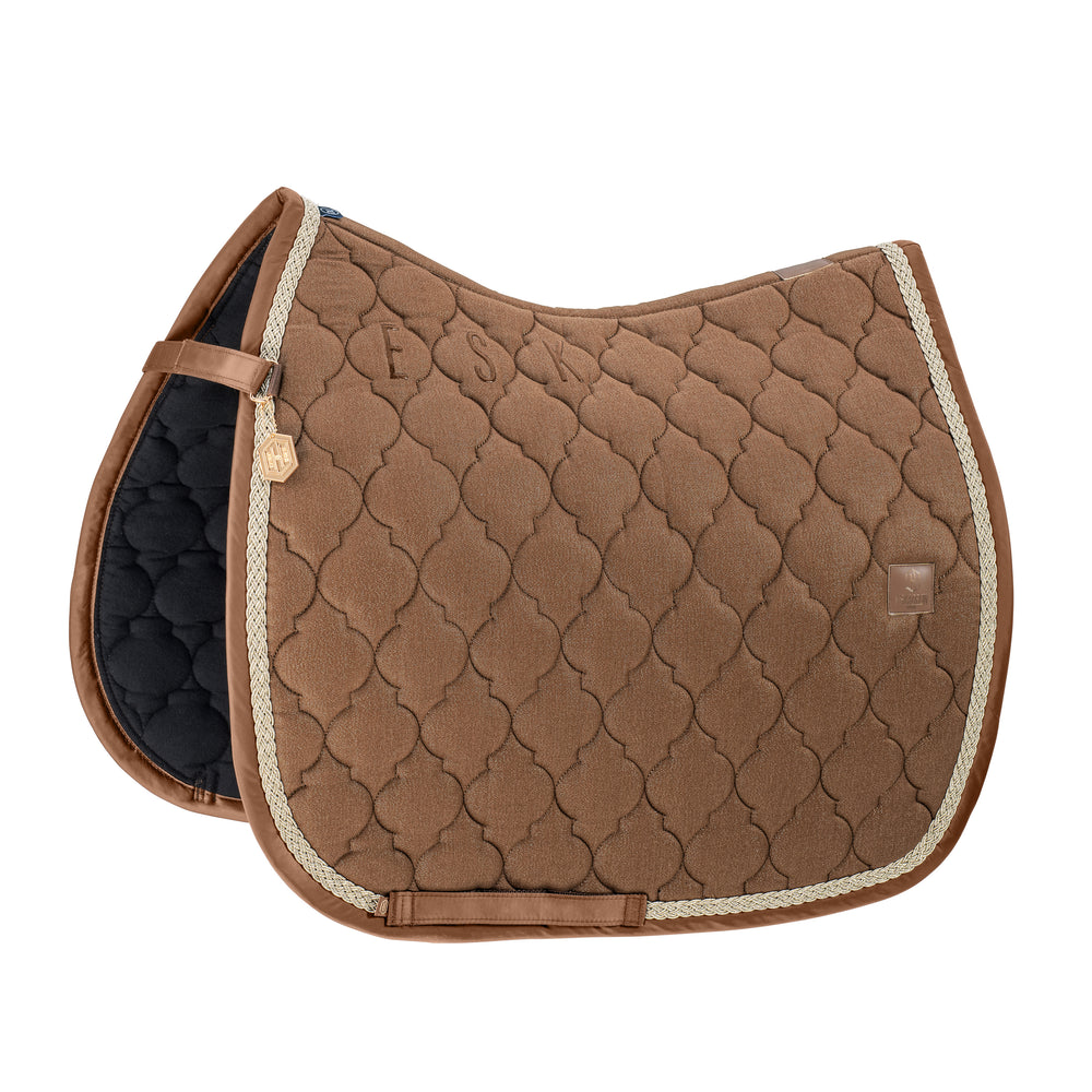 Eskadron Heritage 2024 Cotton Glitter Dressage Saddle-pad - Almond