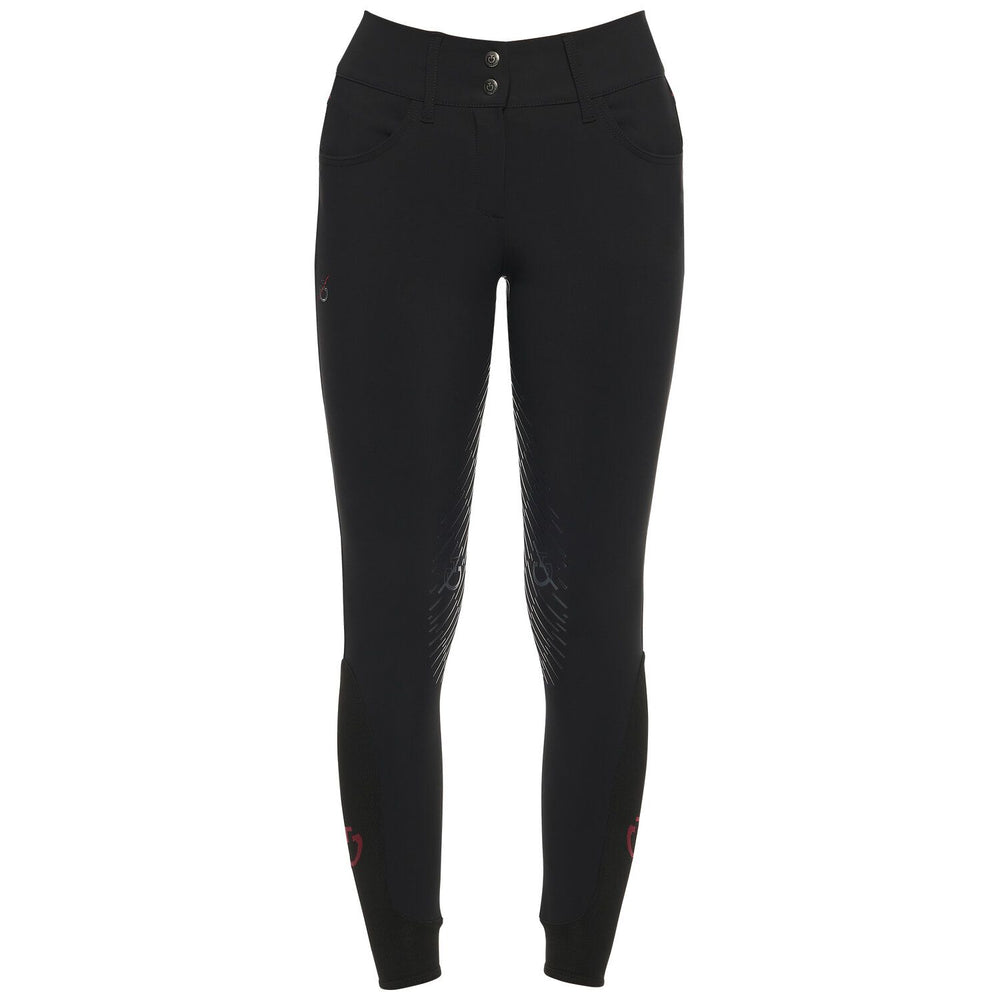 Cavalleria Toscana American Full Grip Breeches - Black Red Stripe