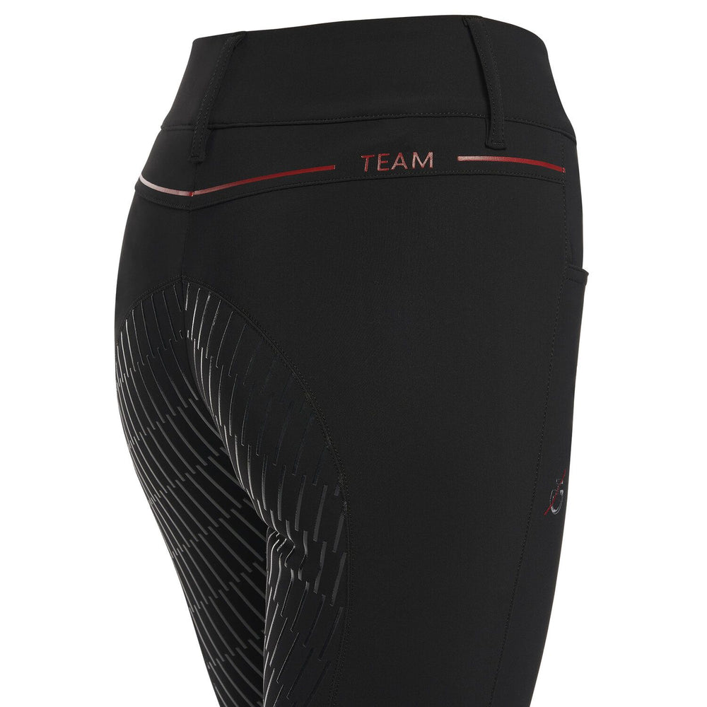 Cavalleria Toscana American Full Grip Breeches - Black Red Stripe